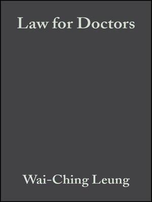 cover image of Law for Doctors